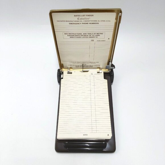 Bates Cavalier List Finder-Phone Directory-Vintage - Picture 2 of 11